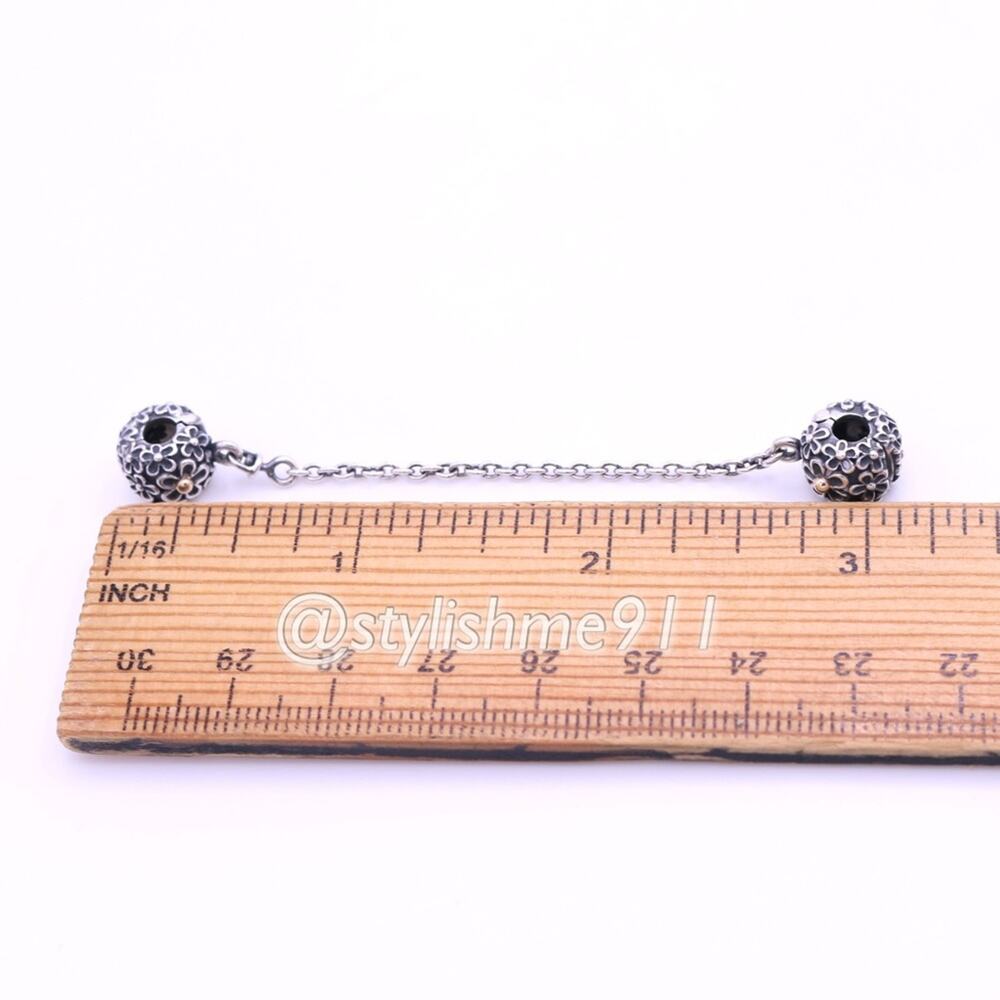 Authentic PANDORA Bouquet Clip Safety Chain - Picture 5 of 12